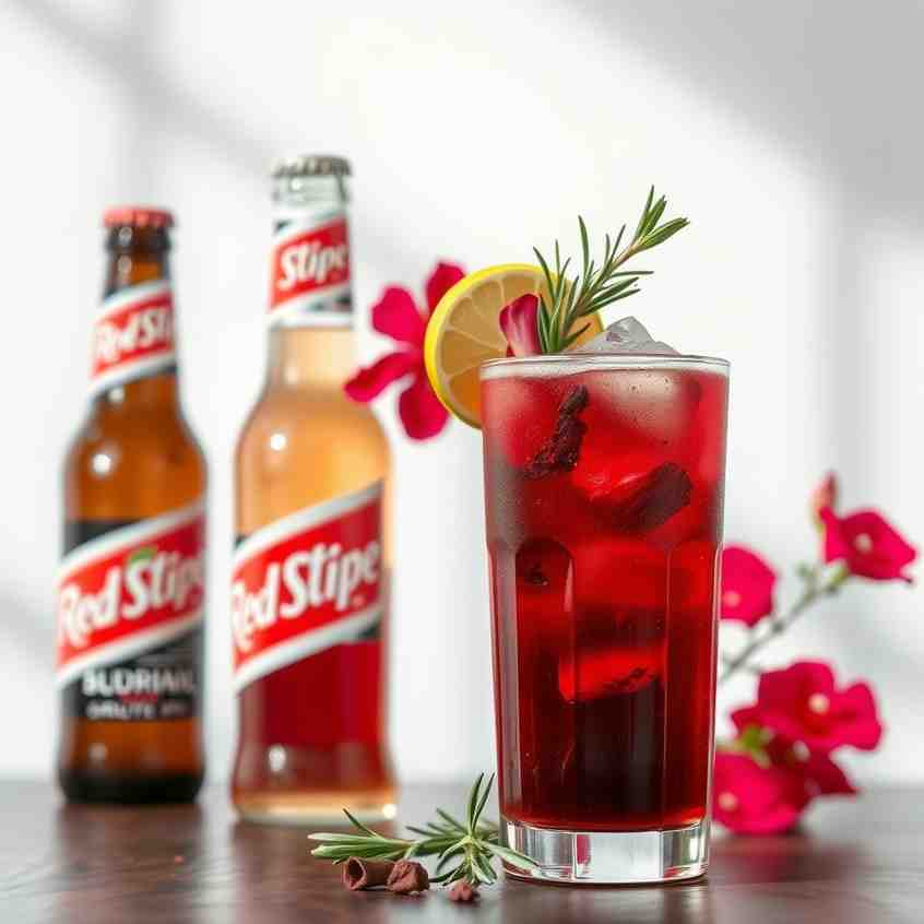 Red Stripe Sorrel - Holiday Drink Recipe